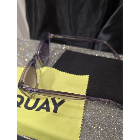 Quay Australia Call The Shots Cat Eye Sunglasses- Sweat Pea Frame/Smoke Lens main image 5